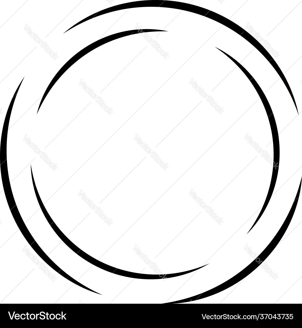 Cyclical circle helix volute element concentric Cyclical circle helix volute element concentric Vector Image