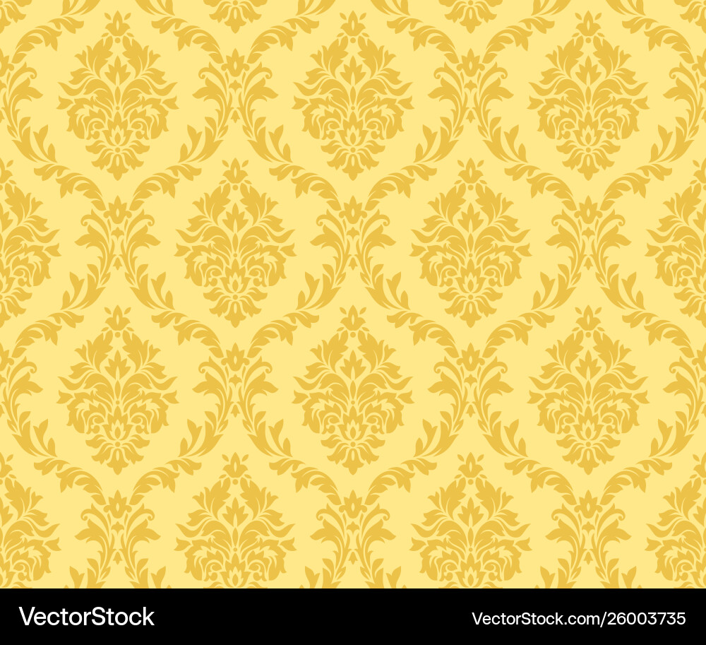 Damask Gold Patterns - Seamless vector image