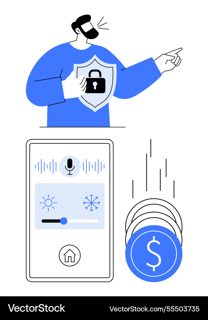 Digital security and mobile payment concepts Digital security and mobile payment concepts vector image