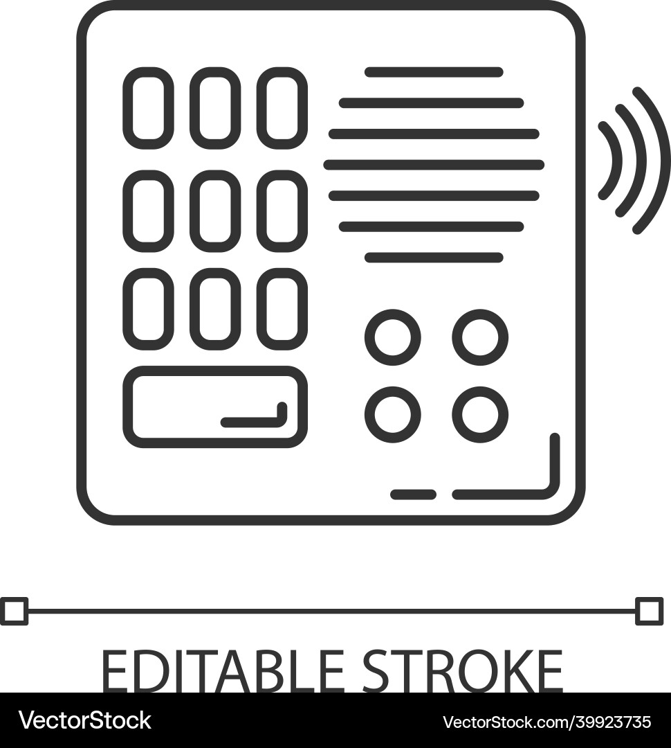 Intercom Pixel Perfect Icon vector image