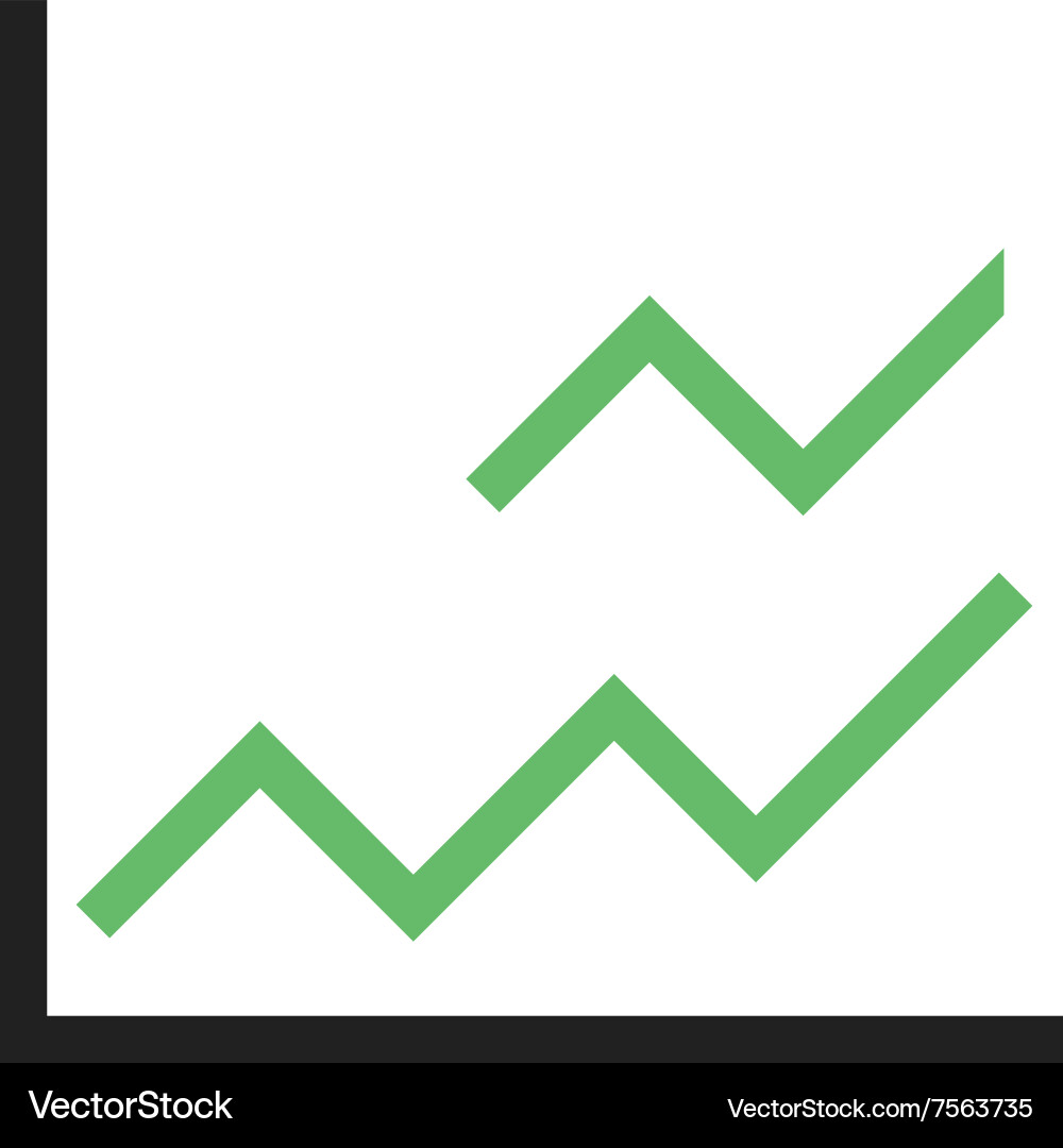 Line graph Vector Image