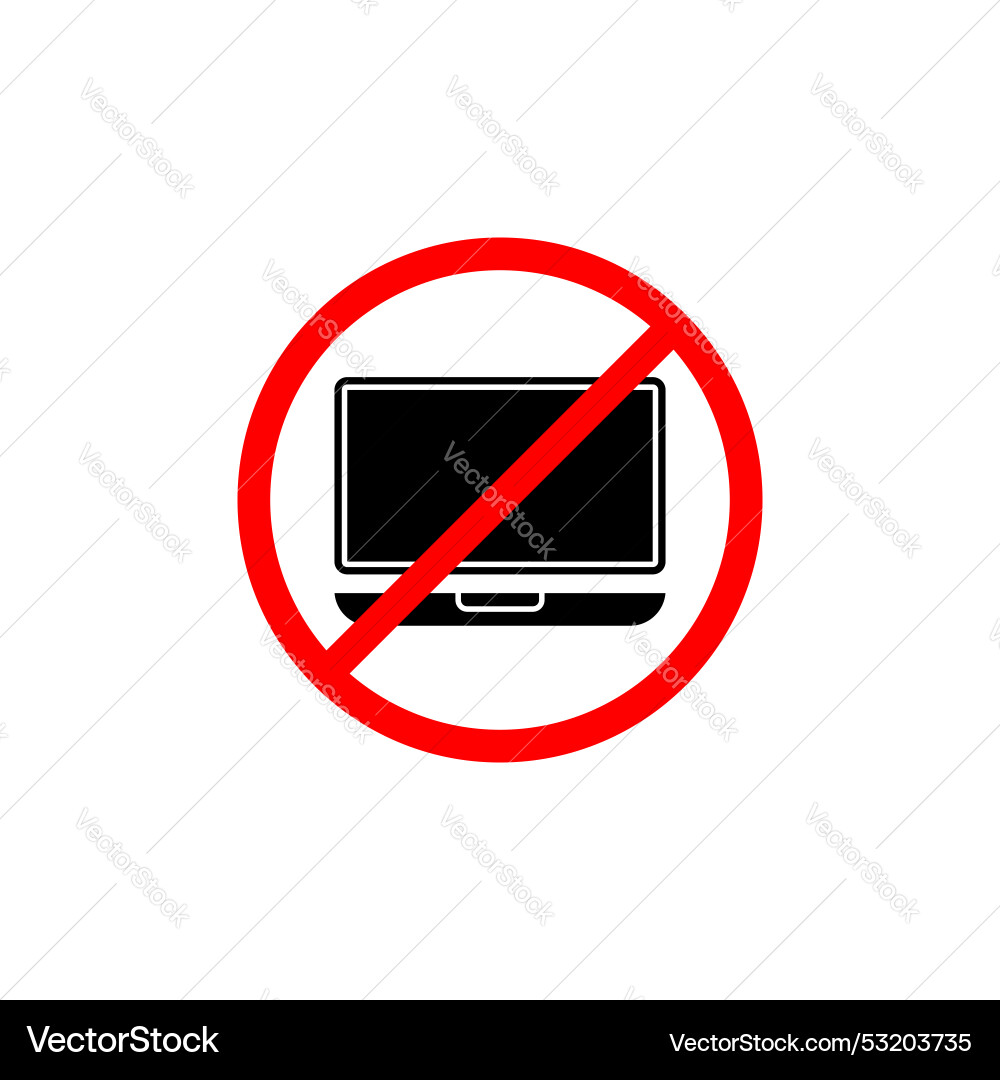 No computer sign icon set electronics and device Vector Image