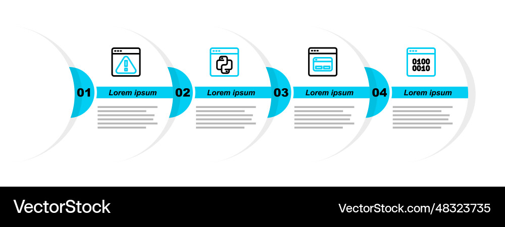 Set line binary code search engine python Set line binary code search engine python vector image