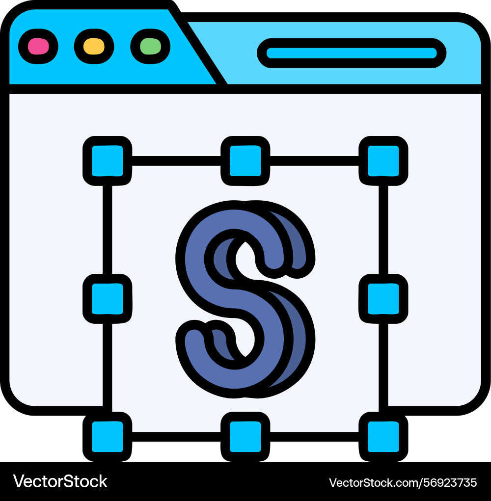 Text editor icon design vector image