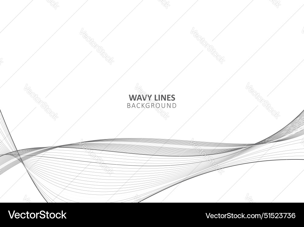 Abstract smooth motion lines background vector image