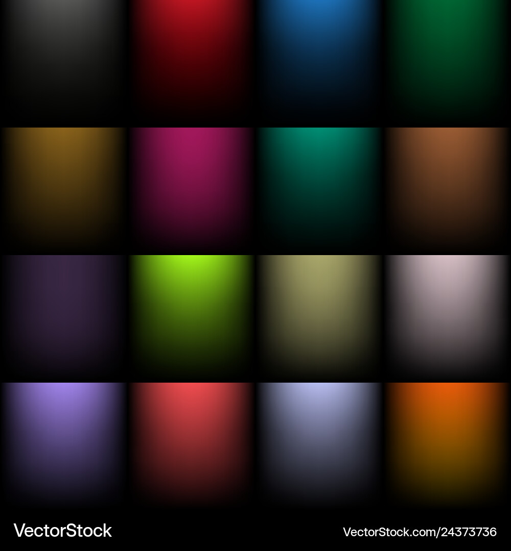 Colorful Radial Gradient Backgrounds Royalty Free Vector