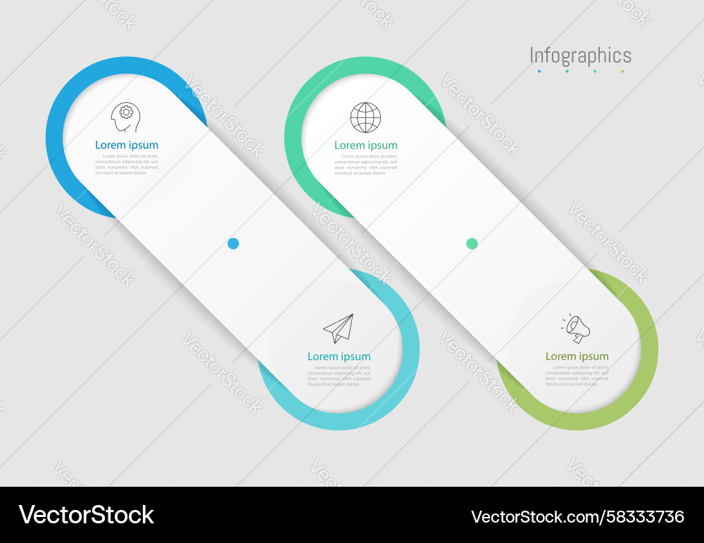 Data Layout & Option Elements Vector Image