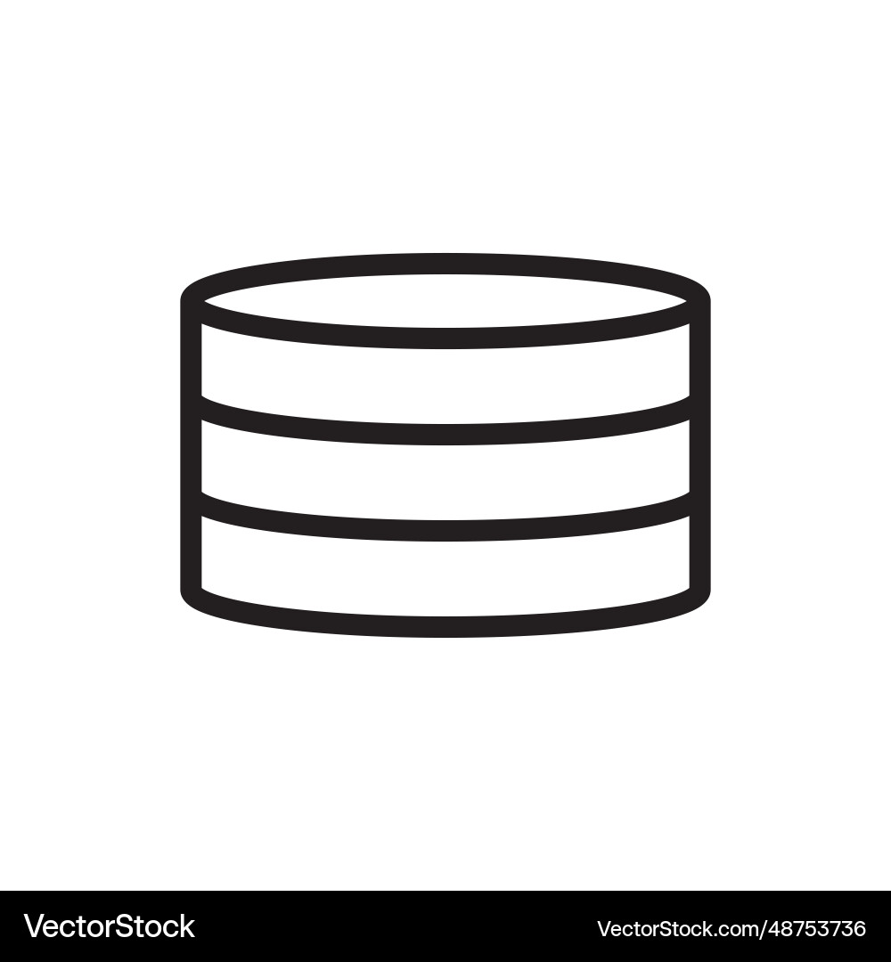 Database icon Database icon Vector Image