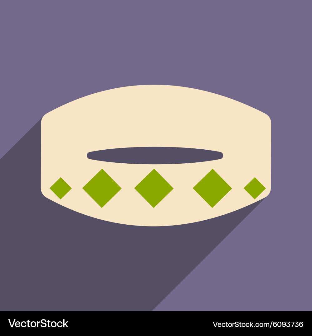 Flat with shadow icon and mobile application Vector Image