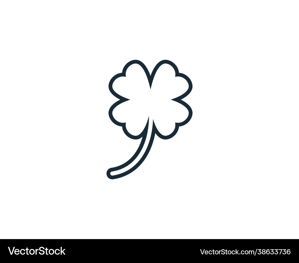 Four clover icon design template elements Vector Image