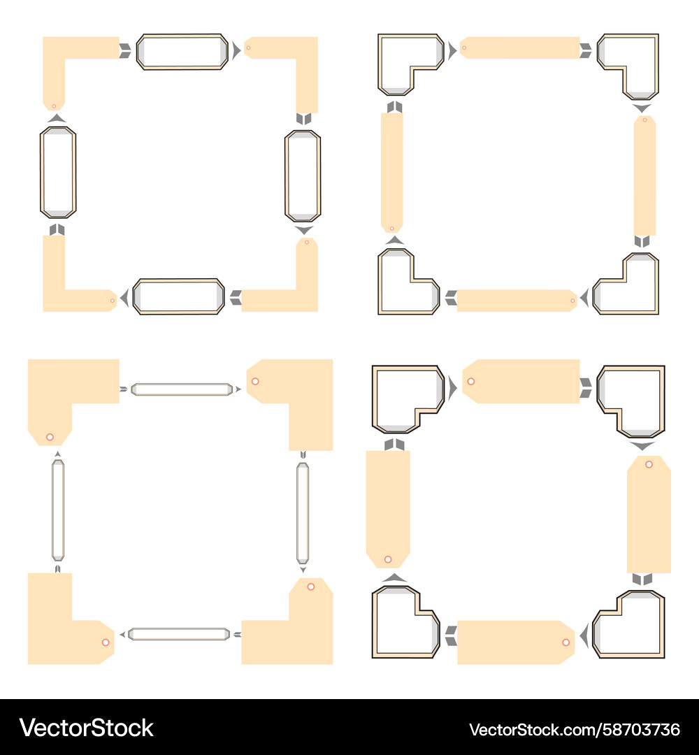 Geometric Frame Abstract Pattern Vector Image