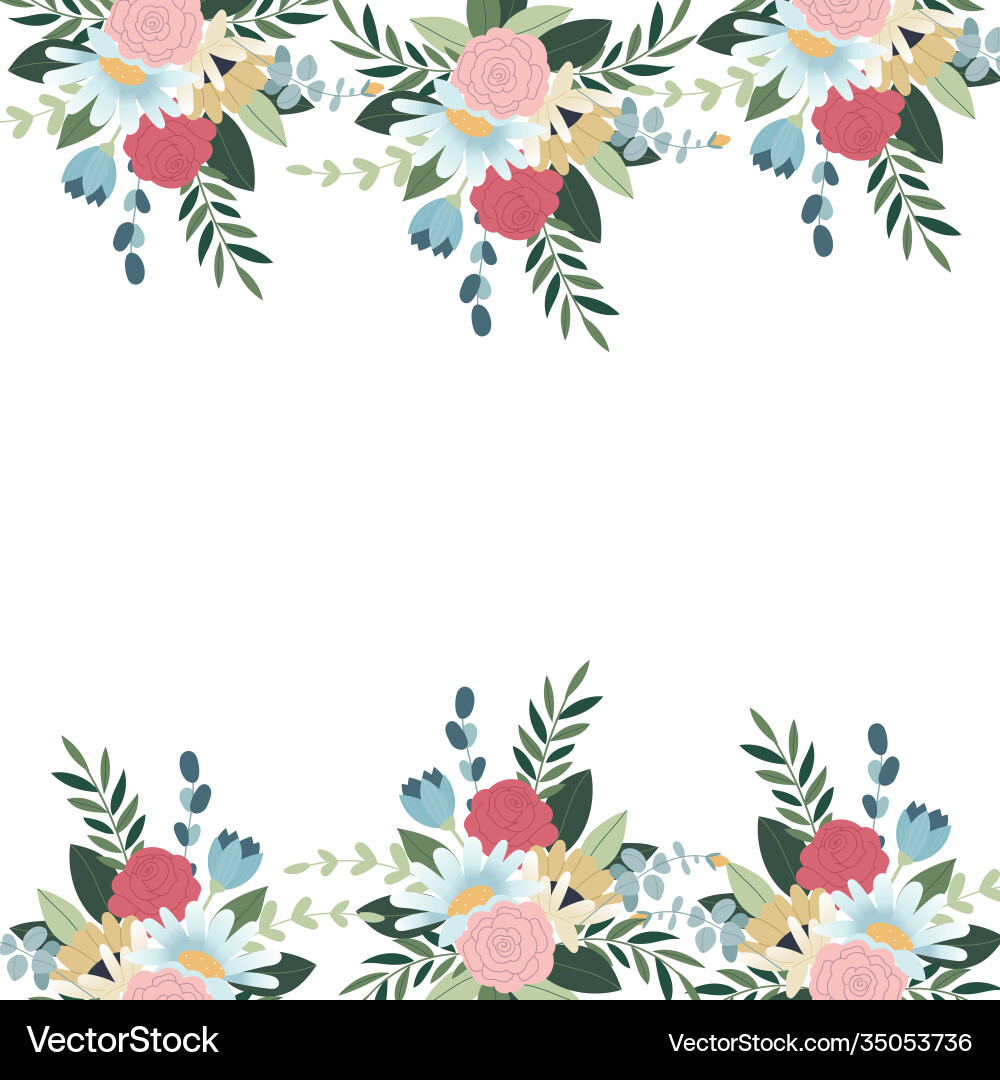 Greeting card with rosescan be used as invitation Greeting card with rosescan be used as invitation Vector Image