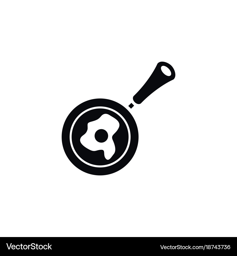 Isolated omelet icon non-stick element can Vector Image