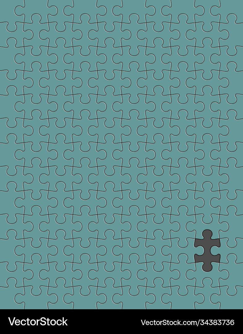 Jigsaw Puzzle Pattern Overlay Vector Image