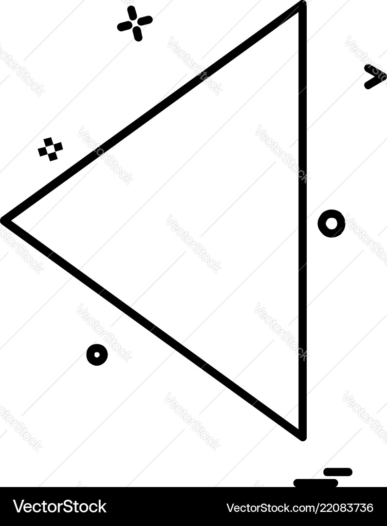 Left arrow icon design Left arrow icon design vector image