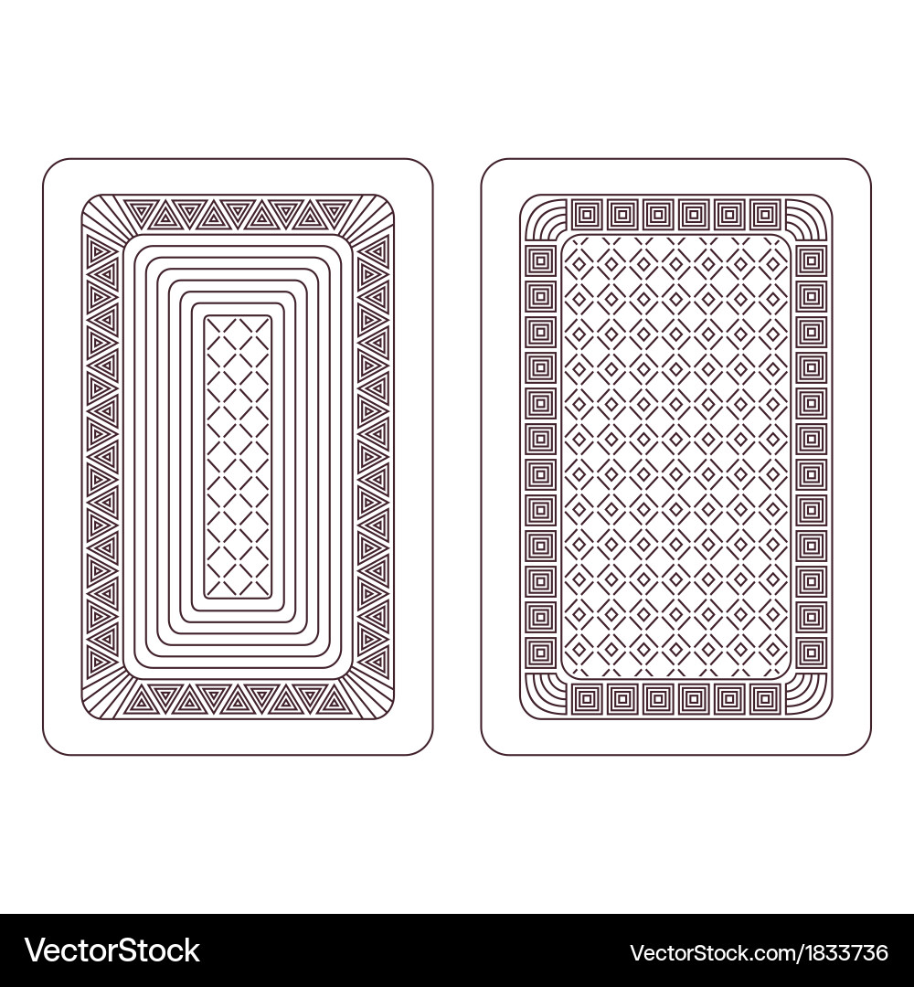 Playing Card Patterns vector image