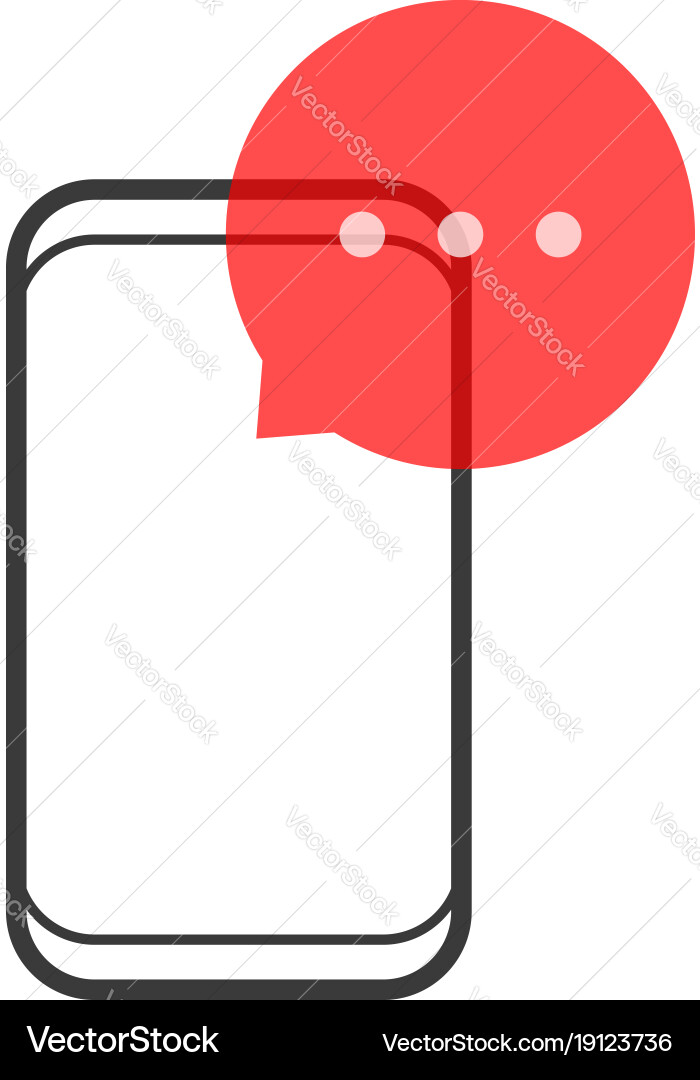 Popup message notification like chat or e-mail Vector Image