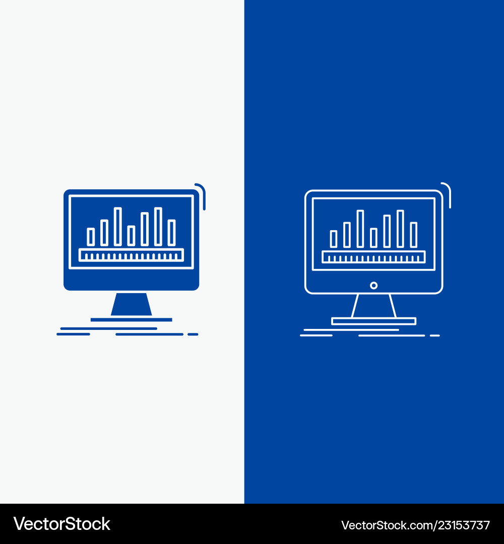 Analytics processing dashboard data stats line Analytics processing dashboard data stats line vector image