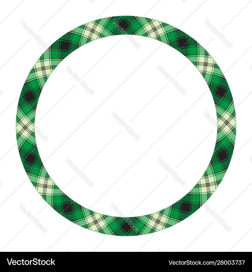 Circle borders and frames round border pattern vector image