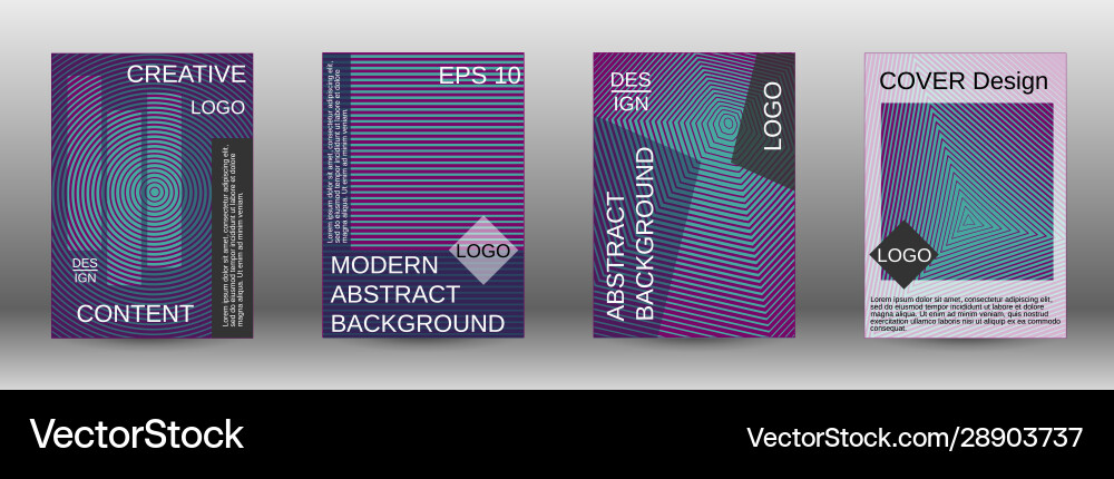 Creative backgrounds with abstract gradient linear vector image