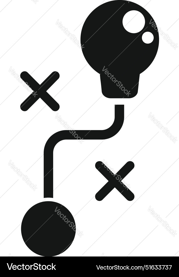 Decision making process with right and wrong Vector Image