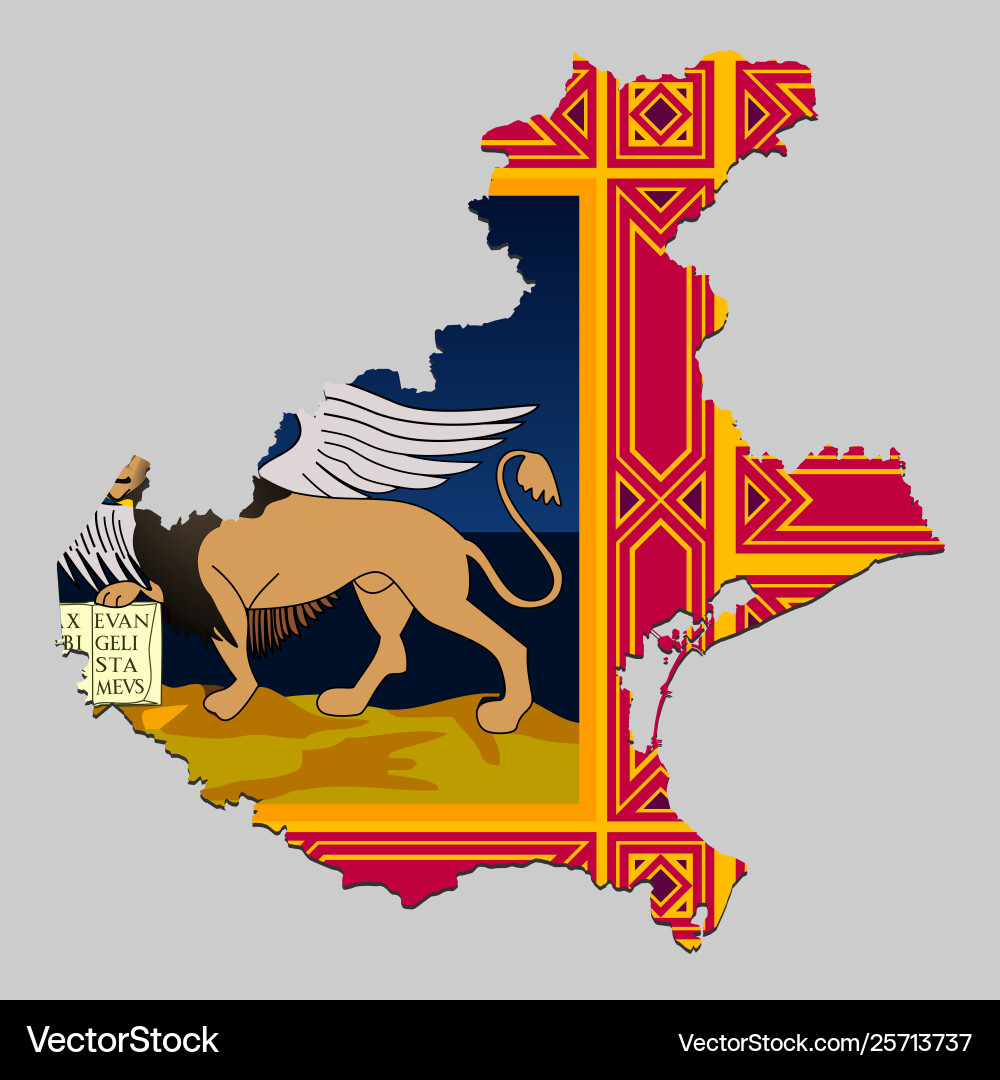 Map with flag Map with flag vector image