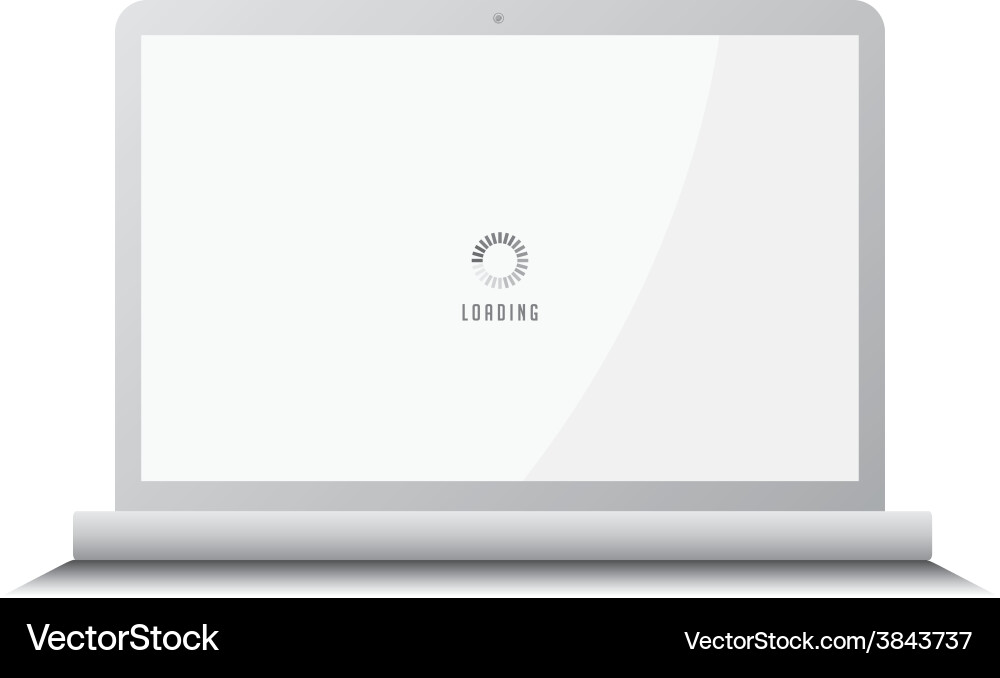 Notebook laptop computer vector image