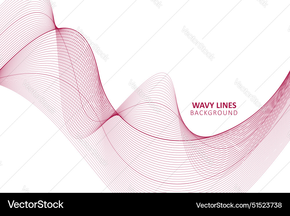Abstract smooth motion lines background vector image