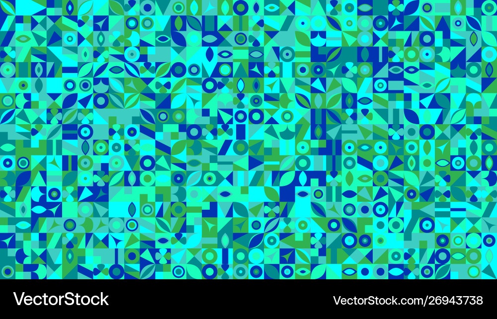 Chaotic geometrical pattern background - random vector image