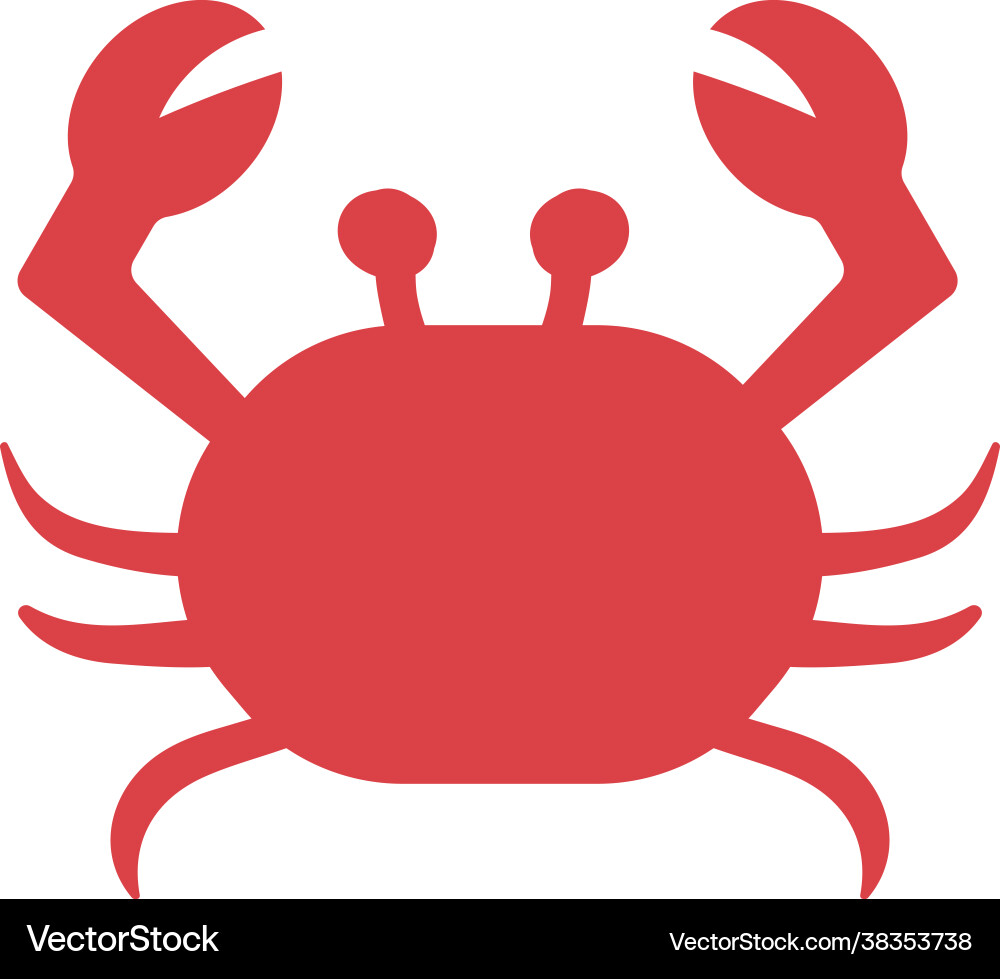 Crab icon design Template isoliert Crab icon design Template isoliert vektorbild