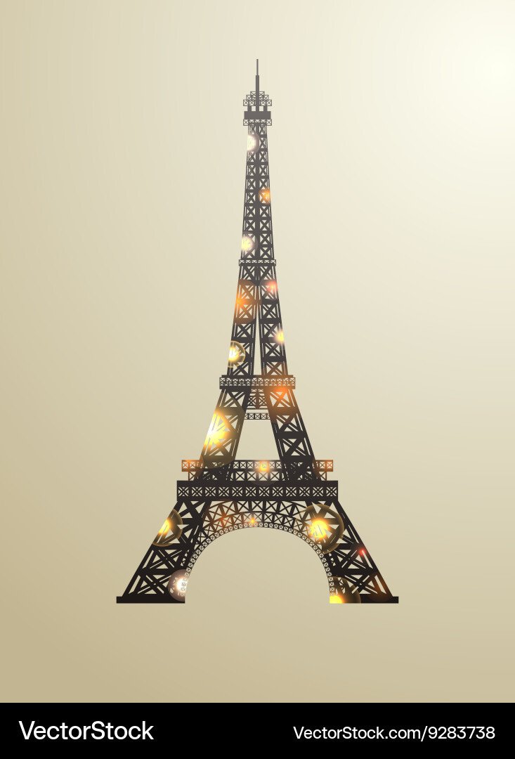 Eiffel tower vector image