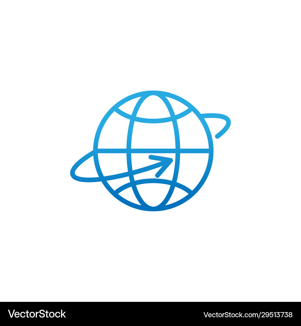 Globe icon design for website mobile Globe icon design for website mobile vector image