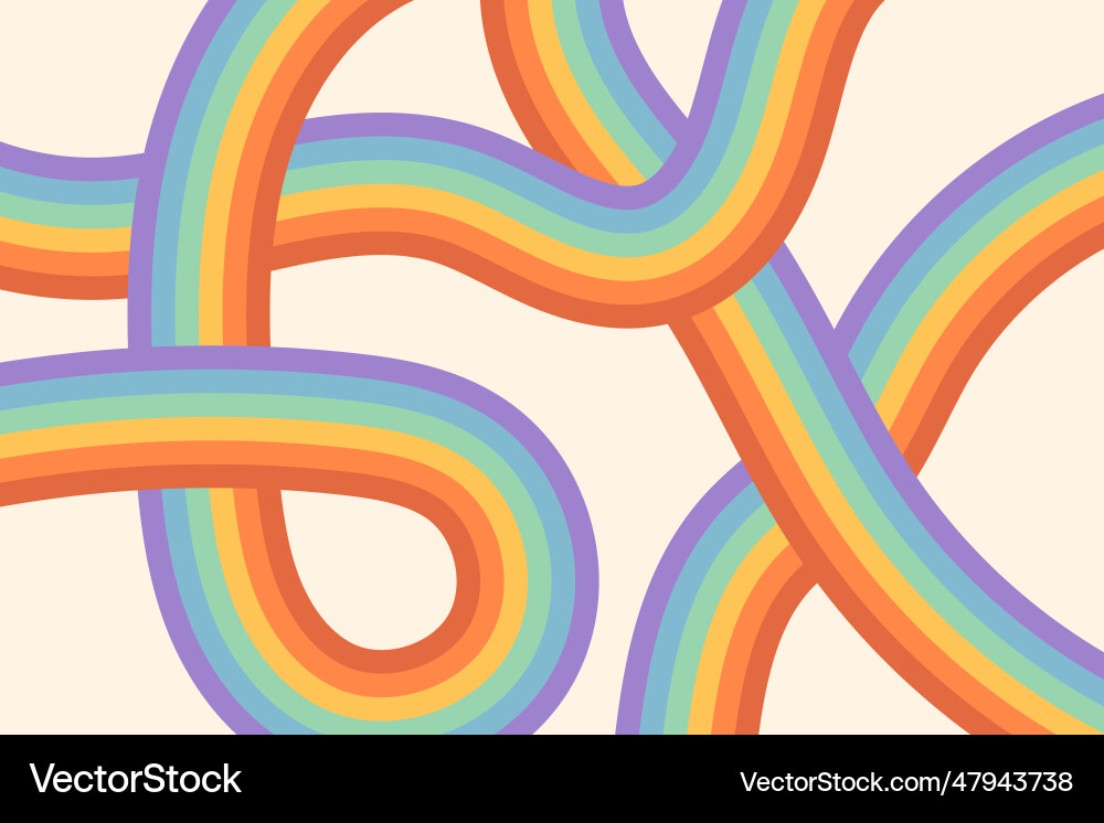 Groovy abstract hand drawn background with curve Groovy abstract hand drawn background with curve vector image