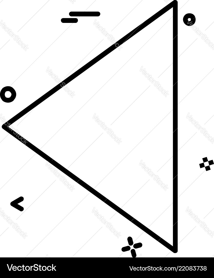 Left arrow icon design Left arrow icon design vector image