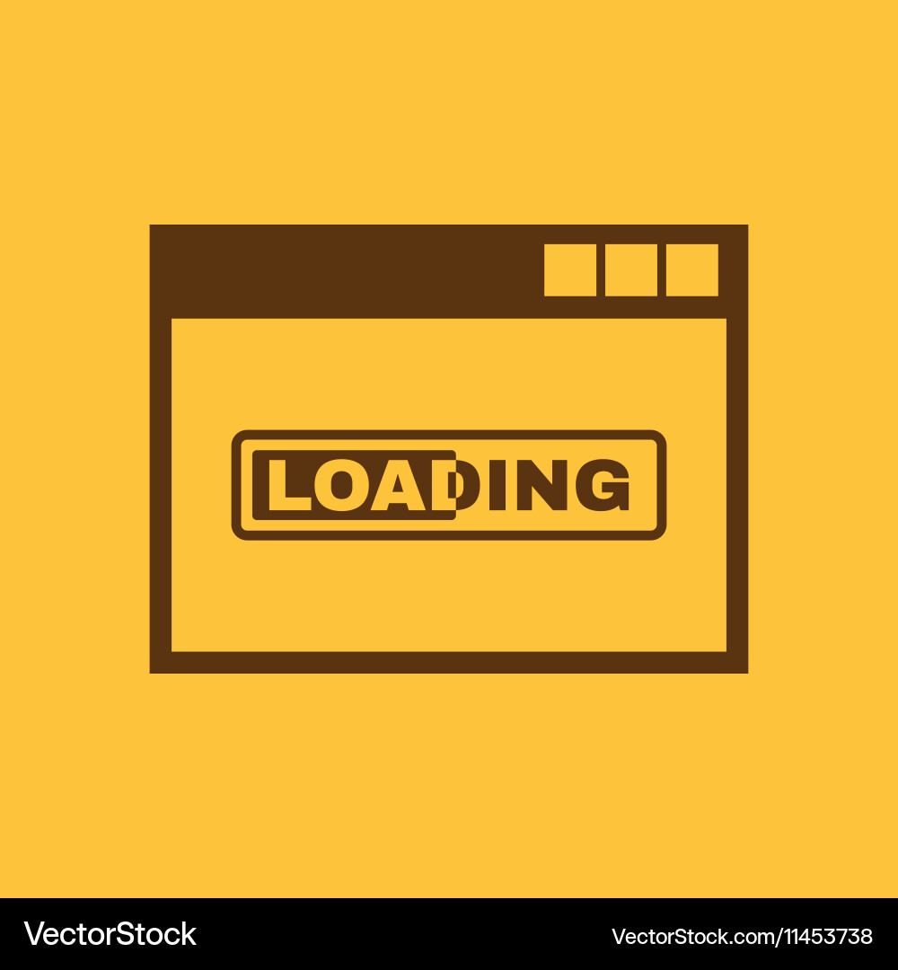 Loading icon design symbol web vector image