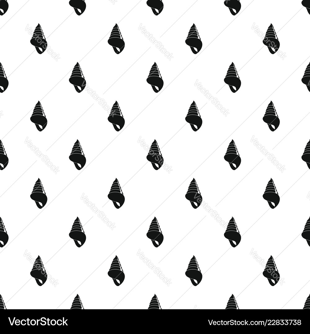 Spiral shell pattern seamless vector image