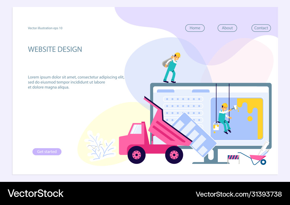 Template website development Vector Image