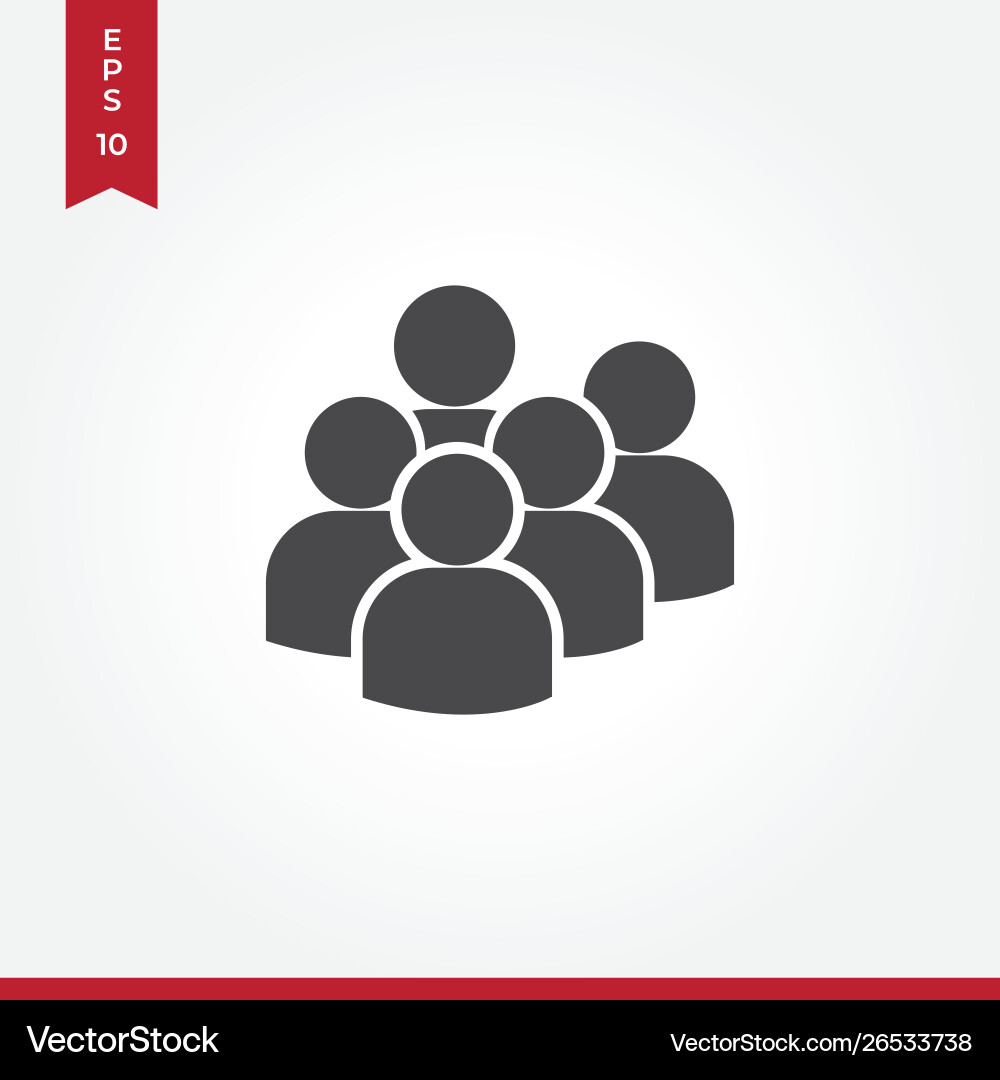 Users group icon in modern style for web site Users group icon in modern style for web site Vector Image