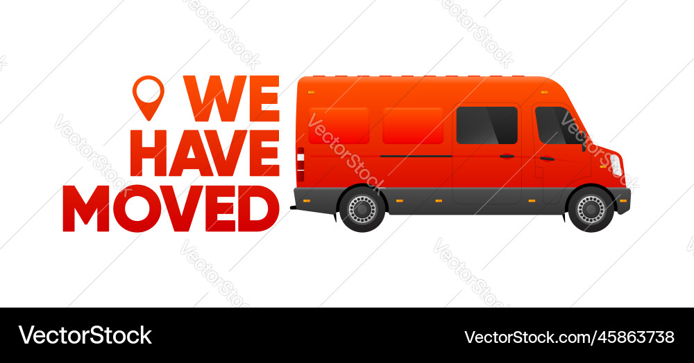 We have moved from one address to another We have moved from one address to another vector image