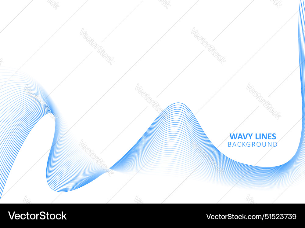 Abstract smooth motion lines background vector image
