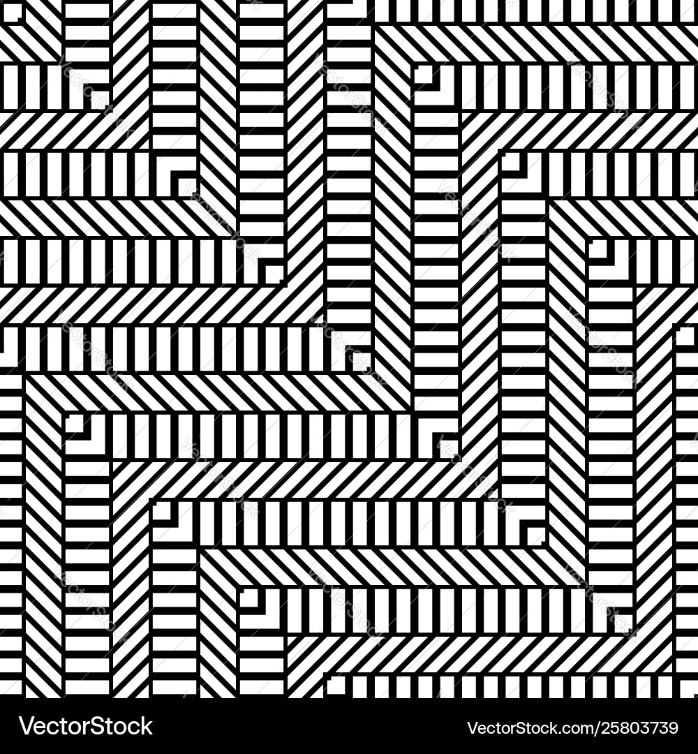 Design seamless monochrome zigzag pattern Vector Image