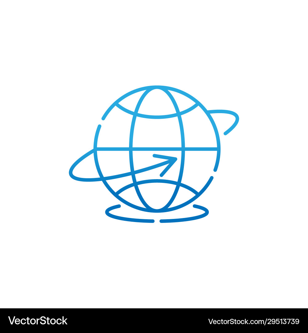 Globe icon design for website mobile Globe icon design for website mobile vector image