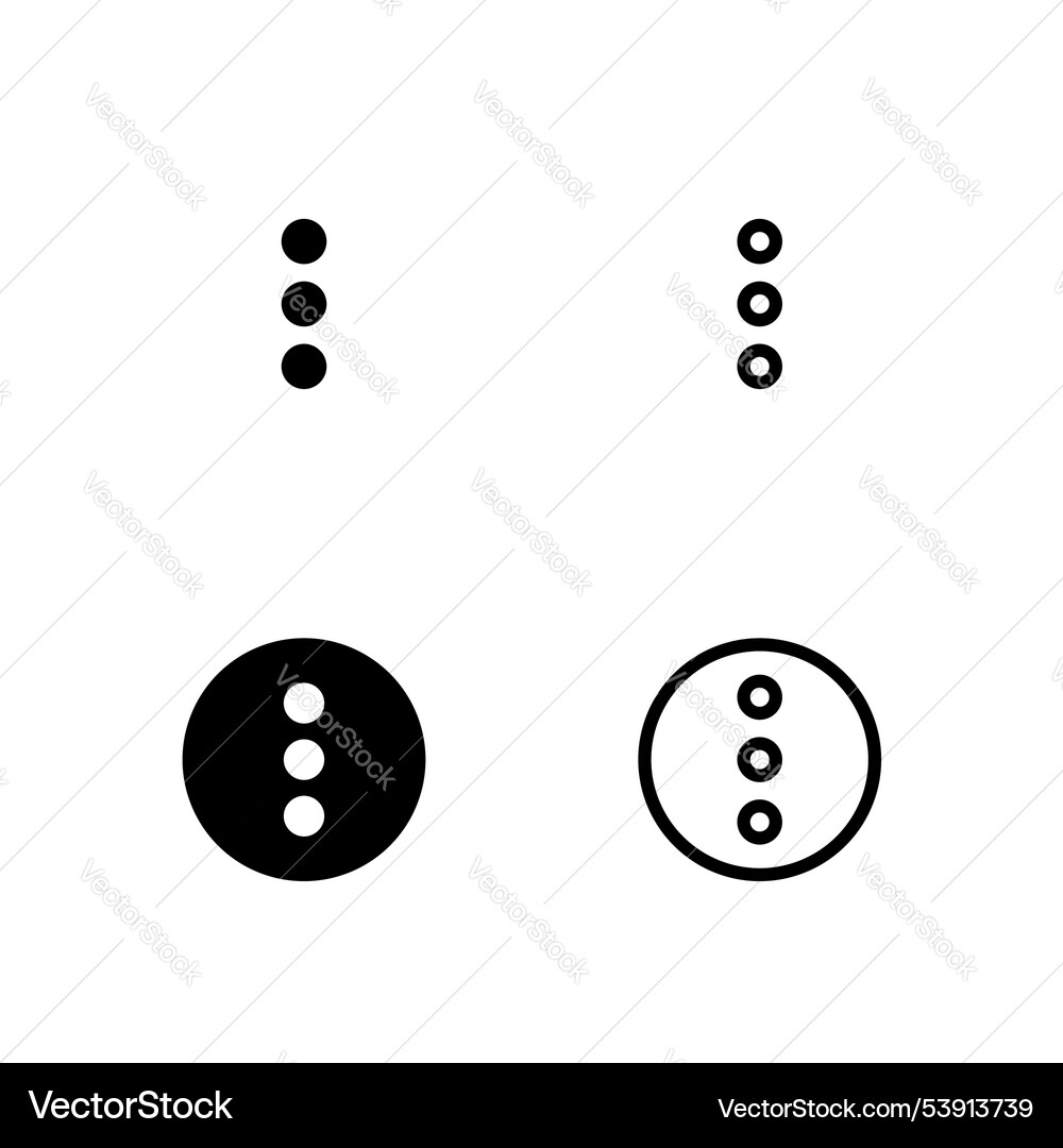 Menu icon button Menu icon button vector image
