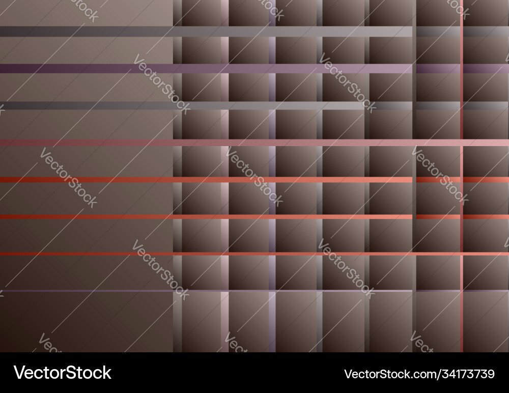 Mosaic style mesh grid grill intersecting Vector Image