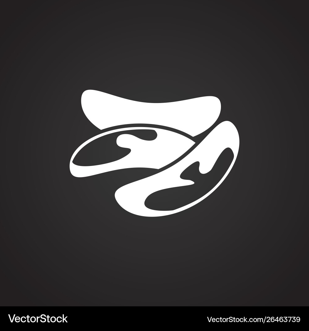 Nut related icon on background for graphic and web Vector Image