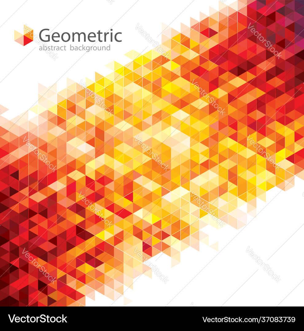 Red geometric pattern background Vector Image