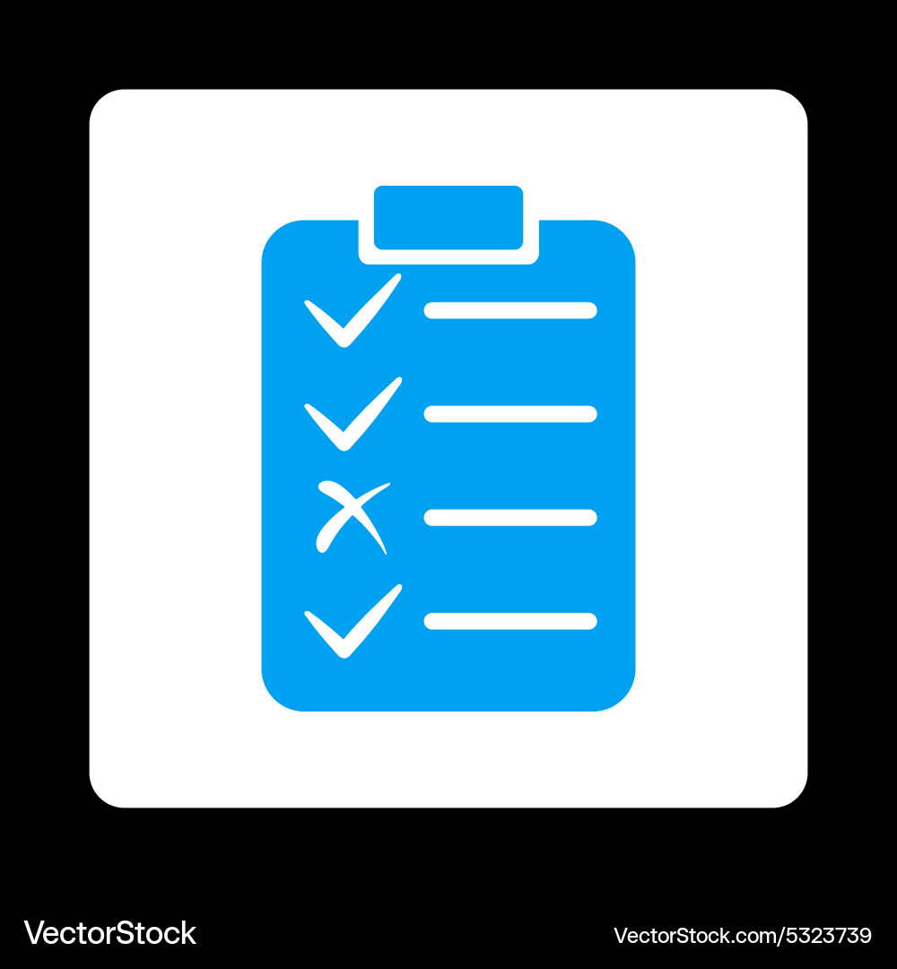 Task list icon from commerce buttons overcolor set Vector Image