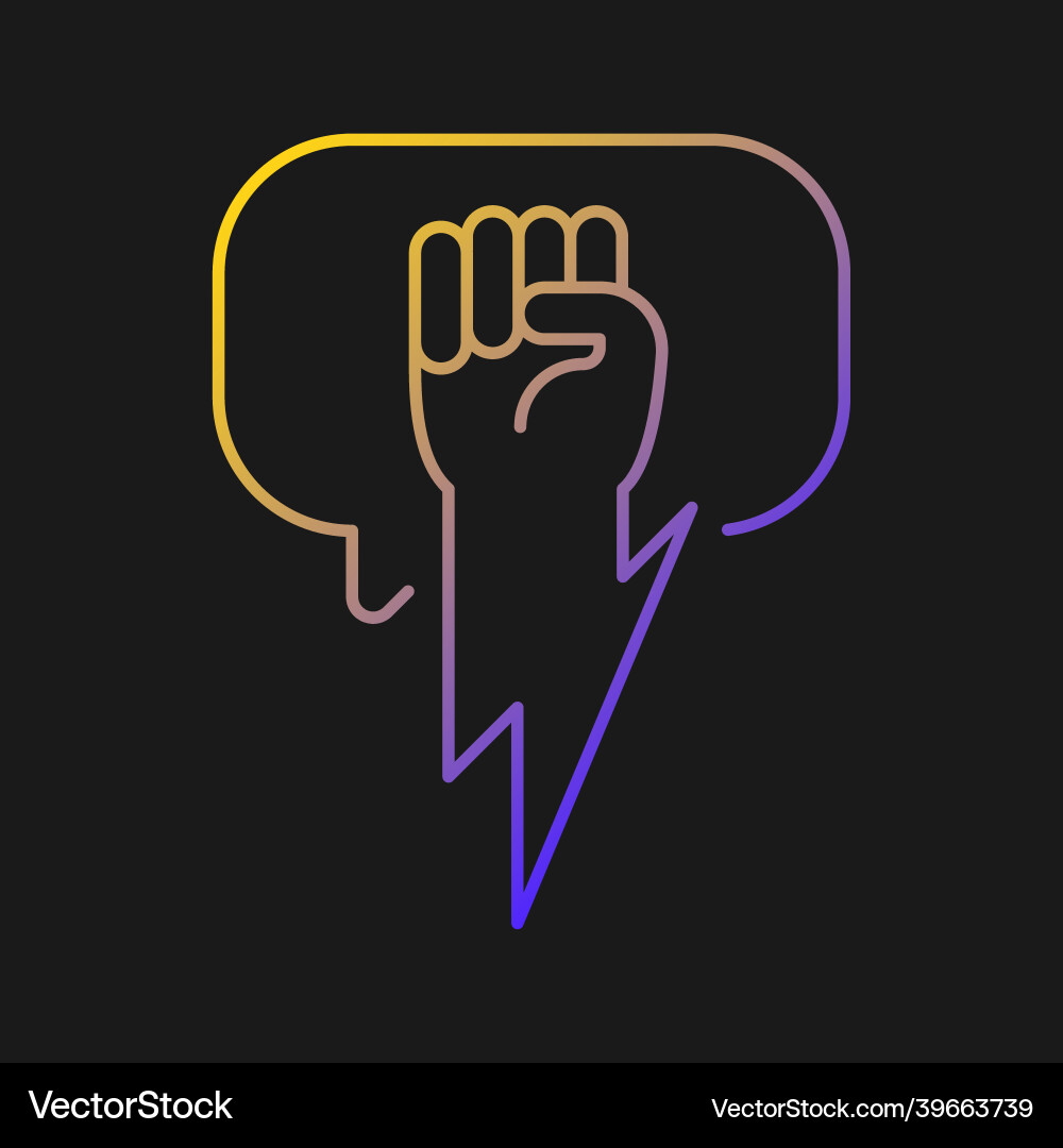 Using strong arguments icon for dark theme Using strong arguments icon for dark theme vector image