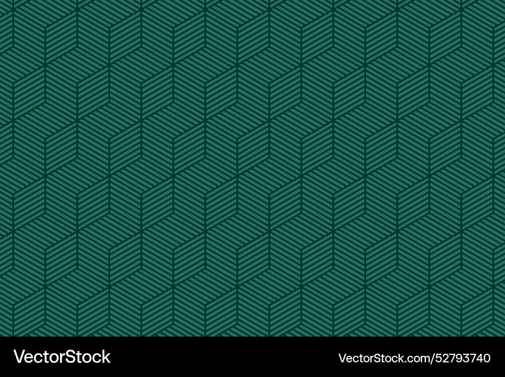 3d green lines cube pattern geometric cubic 3d green lines cube pattern geometric cubic vector image