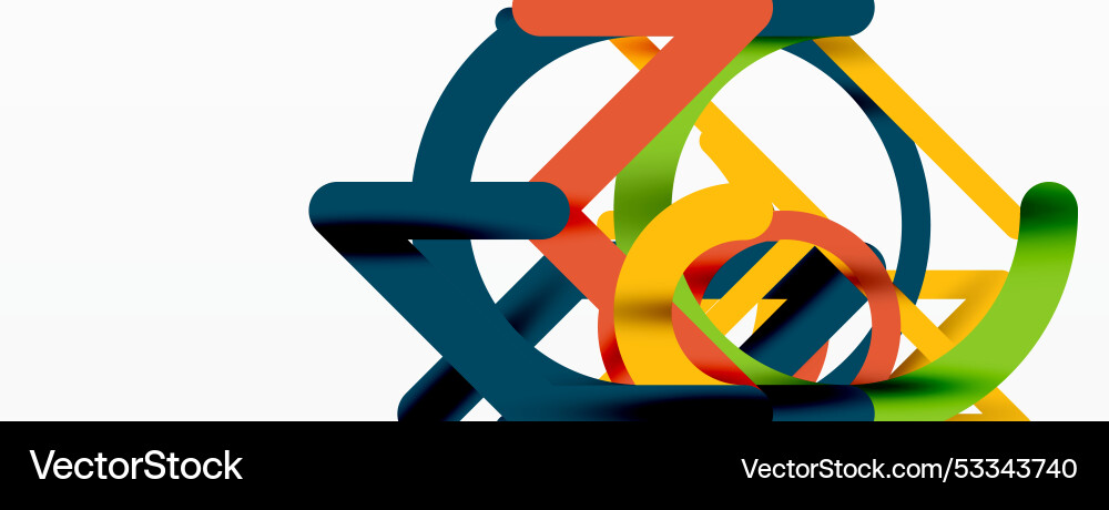 Abstract background circles and colorful round Vector Image